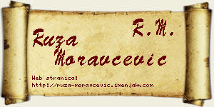 Ruža Moravčević vizit kartica